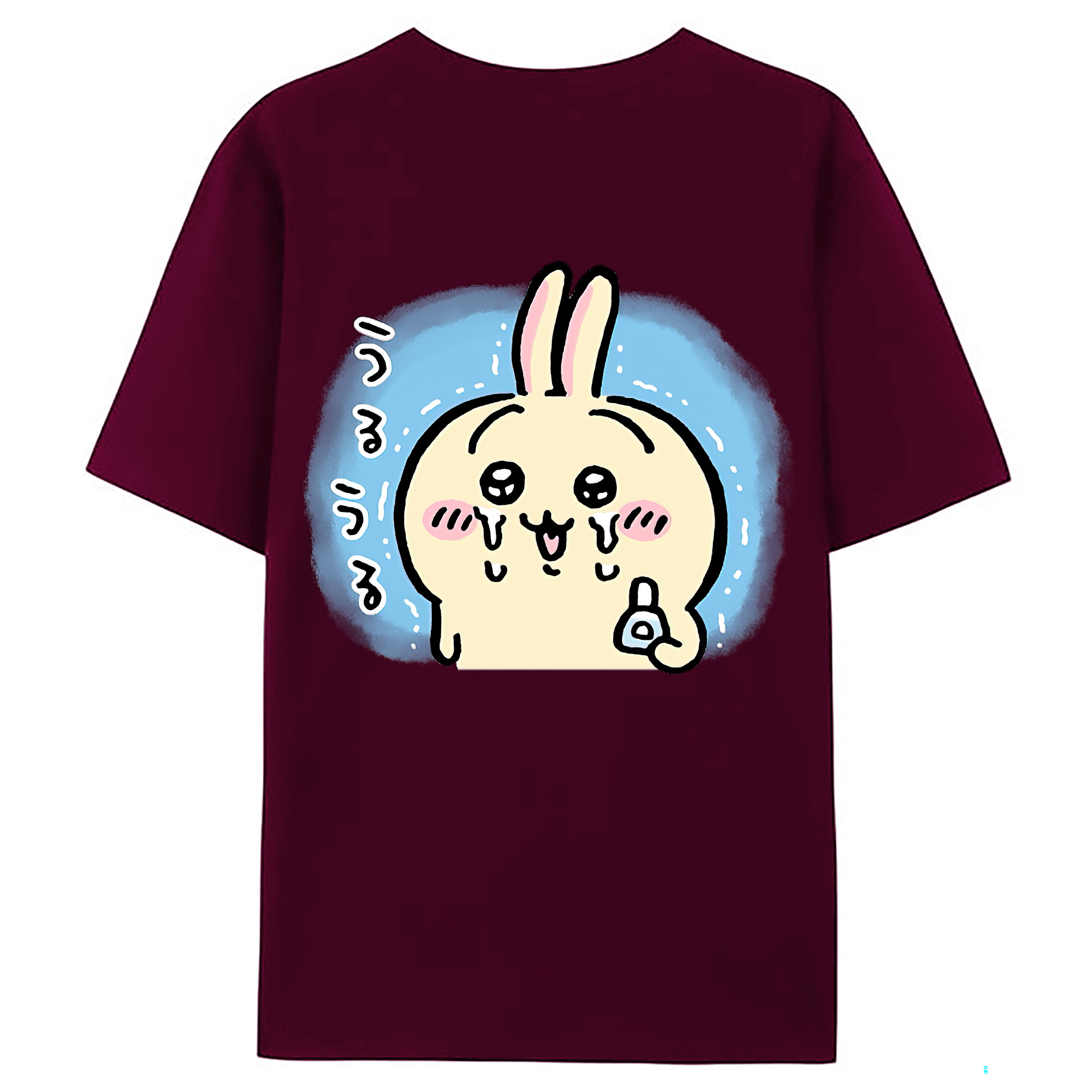 （画像用） ちいかわ うさぎ Chii-kawa usagi レディース半袖Tシャツ(バックプリント)